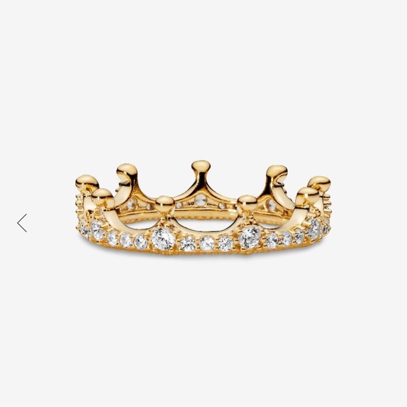 Pandora Jewelry - Retired Pandora Gold Crown Ring 👑 Size 5